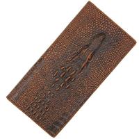 ราคา Famous Brand New Soft Leather Men's Wallets Crocodile Pattern Long Zipper Men Wallet Coin Purse Money Bag Credit Card (3060285708)