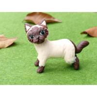 ราคา ตุ๊กตาดินปั้น แมว สายพันธ์ุต่างๆ 022 แมววิเชียรมาศ ตาฟ้า (50600775680)