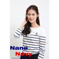 ราคา เสื้อแขนยาวลายทางสมอ ยี่ห้อ Senyes (หญิง XL) (10424204255)