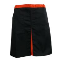 ราคา ผ้ากันเปื้อนครึ่งตัวสั้น สีดำ คลิปส้ม (40525332905)