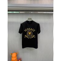 ราคา VS2026 เสื้อยืดแขนสั้นผู้ชายฤดูใบไม้ผลิฤดูร้อน Medusa Medusa Design เย็บปักถักร้อย Swarovski ทรงหกเหลี่ยมเพชรฝัง Medusa (56157364075)