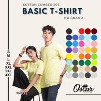 ราคา KATUN OSCAR FS ️ S-3XL 40+ สี COMBED COTTON PLAIN เสื้อยืด 30S SHORT SLEEVES SHORT SLEEVE T-SHIRT / BAJU MEN WOMEN Tumblr Tee Allsize Oversize Jumbo (26224906046)