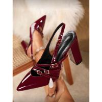 ราคา รองเท้าส้นสูงไซส์ใหญ่ สีไวท์แดง ไซส์ใหญ่ (43127928424)