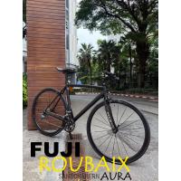 ราคา จักรยานเสือหมอบแฮนด์ตรง FUJI ROUBAIX AURA 700c สีดำด้าน เฟรมอลูมิเนียม สภาพ90เปอร์ครับ (26188086254)