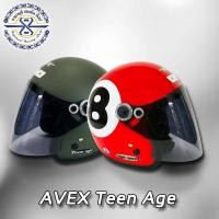 ราคา หมวกกันน็อค Avex Teenage ลายเลข 8 ทรงคลาสสิค พร้อมแว่นหน้า (4600429438)
