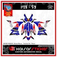 ราคา สติ๊กเกอร์มอเตอร์ไซค์สติ๊กเกอร์ DECAL STICKER ALL NEW R15 BLUE RED BULL (48456281670)