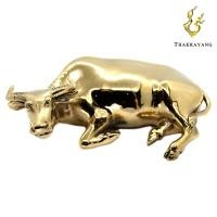ราคา ควายนอน ทองเหลือง สีทองขัดเงา Thakrayang (9877873746)