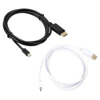 ราคา Mini Display Port DP to DisplayPort DP 1.2 HDMI Adapter CableCable Male to Male 6Ft Connetor Cable (29854232461)