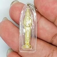 ราคา พระพุทธรูปประจำวัน ปางอุ้มบาตร พระประจำวันพุธกลางวัน เนื้อกะไหล่ทอง ขนาด 3 ซม. เลี่ยมกรอบไมครอนกันน้ำอย่างดี (24425342086)