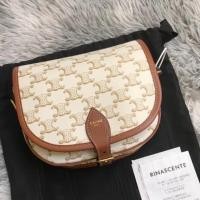 ราคา 100%genuine/Celine/Folco shoulder bag/saddle bag/celine (23454064243)