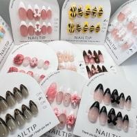 ราคา เล็บปลอม พร้อมติด น่ารักๆ แถมฟรี กาวตะไบ (9273671342)