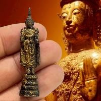ราคา พระรัตนะปางห้ามสมุทร เป็นพระกรุเจดีย์เก่า เนื้อทองสัมฤทธิ์ ศิลปะรัตนโกสินทร์ (42715715008)