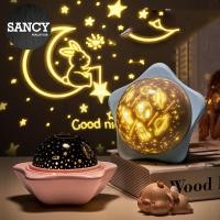 ราคา SANCY การ์ตูนสร้างสรรค์ Starry Sky โปรเจคเตอร์ LED Night Light ห้องนอน LED Light โคมไฟ (22043310535)