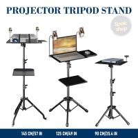ราคา PROJECTOR TRIPOD STAND ขาตั้งสามขาโปรเจคเตอร์ ความสูงที่ปรับได้ ขนาด 90/125/145cm พร้อมถาดขาตั้งกล้องแล็ปท็อปโปรเจคเตอร์ (28908704033)