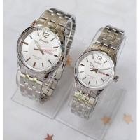 ราคา Casio นาฬิกาคู่รัก รุ่น MTP-1335D-7A และ LTP-1335D-7A นาฬิกาข้อมือสายแสตนเลส หน้าปัดขาว ของแท้ 100% รับประกันสินค้า 1ปี (3079668880)