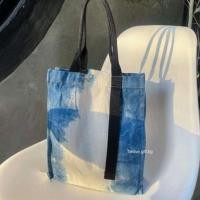 ราคา กระเป๋าผ้ามัดย้อมคราม กระเป๋าใส่เอกสาร | 10"×12" ใส่แฟ้ม A4 ได้ค่ะ (17719319630)