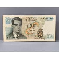 ราคา ธนบัตรรุ่นเก่าของประเทศเบลเยียม ชนิด20Frank ปี1964 (42557104148)