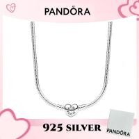 ราคา PANDORA สร้อยข้อมือและสร้อยคอมีจี้ MOMENTS Heart Clasp ทำจากเงินสเตอร์ลิง S925 ของแท้ (55900681684)