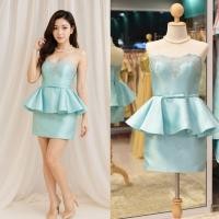 ราคา เดรสสั้นออกงาน สวยเซ็กซี่ หรูหรา สีเขียวมิ้น เกาะอกกระโปรงสั้น ชุดเดรสไปงานเลี้ยง ชุดเดรสวัยรุ่น (41972545203)