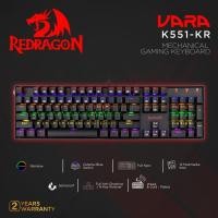 ราคา Redragon Gaming Keyboard Mechanical Rainbow VARA - K551-KR (53604899386)