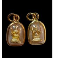 ราคา จี้ รูปหล่อพระพรหม4หน้า เครื่องราง ฮินดู กรอบสีทอง จี้ขนาดเล็ก (29565464899)