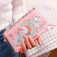 ราคา สมุดไดอารี่ planner/ organizer unicorn สีชมพู น่ารักมากกกก มาพร้อมปากกา unicorn และสติ๊กเกอร์เข้าเซ็ท (1988518997)
