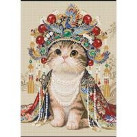 ราคา ภาพน้องแมวชุดปักครอสติชเส้นด้าย Cross stitch ครอสติชผ้าพิมพ์ลาย งานฝีมือ DIY งานเย็บ (57657393932)