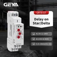 ราคา GEYA GRT8-ST Delay on Motor Star Delta Timer Relay Soft Starter 380V ~ 440V AC/DC12-240V มอเตอร์สตาร์ท (44953795425)