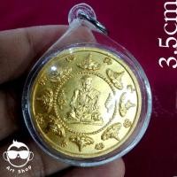 ราคา เหรียญหลวงพ่อเจียม-หลวงพ่อเหมือน รุ่น อุดมทรัพย์มหามงคล วัดกำแพง ชลบุรี ปี ๕๐ เนื้อกะไหล่ทอง (22332381325)