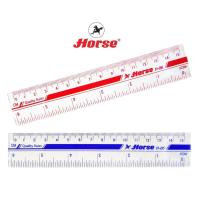 ราคา HORSEตราม้า ไม้บรรทัดพลาสติก รุ่น H-06 ขนาด 6 นิ้ว - คละสี (บรรจุ 12 อัน/แพ็ค) (1674277334)