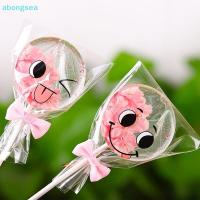 ราคา Abongsea 100 ชิ้น/แพ็ค Lollipop OPP ถุงบรรจุเบเกอรี่ช็อกโกแลตแพ็คกระเป๋าชุดพลาสติกใสเครื่องมือเค้กถุงขนม (46402567946)