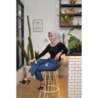 ราคา 0PRILLY BAGGY 3 PANTS SANDRA Zolla Baggy jogger boyfriend Jeans (29815159888)