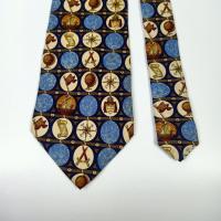 ราคา เนคไท มือสอง Aigner Men's Silk Tie Multicolor Novelty Design Made in Italy (42922291504)