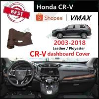 ราคา Honda CR-V CRV 2003 - 2019 Dashboard Cover Pad หนังรถอุปกรณ์เสริมภายใน Sun Visor Anti Skid Mat Garnish Fit สําหรับ Honda CR-V CRV 2003 - 2019 2007 2009 2011 2013 2018 (40675908911)