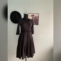 ราคา เดรสดำใส่ทำงาน ชุดทำงาน มีซิปด้านหลัง มือสองสภาพดี (3738243801)