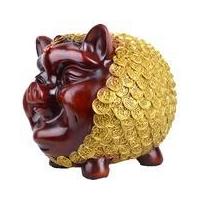 ราคา HOM04116 กระปุกออมสินหมูเหรียญทอง (75103369)