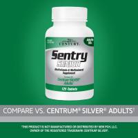 ราคา 21st Century Sentry Senior Adults 50+ Multivitamin & Multimineral (125Tablets) วิตามินแร่ธาตุรวม (28435922853)