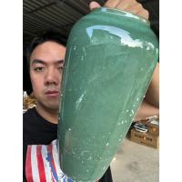ราคา แจกันจัดดอกไม้สีเขียวเงา แจกันทรงโอ่ง แจกันเซรามิก ขนาด33x17x10cm (42614075407)