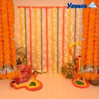 ราคา YOUECE พวงมาลัยดาวเรือง​​, ยาว Strands ประดิษฐ์ 1.5 ม. ดอกไม้ดาวเรือง Pooja​​, เหตุการณ์ตกแต่ง Pouja งานแต่งงาน Pouja Diwali Fiesta ดอกดาวเรืองดอกไม้ Garlands วัดเสนอ​​ (46055952117)