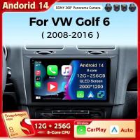 ราคา Android 14 Car Radio For Volkswagen VW Golf 6 MK6 GTI R 2008 - 2012 Wireless Carplay Android Auto C (40726972556)