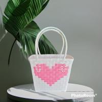 ราคา กระเป๋าสานเส้นพลาสติก เที่ยวทะเล เก๋ๆ (21479221976)