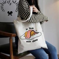 ราคา กระเป๋าสะพายไหล่ กระเป๋านักเรียน ผ้าแคนวาส ลายไข่ขี้เกียจ Gudetama น่ารัก เป็นมิตรกับสิ่งแวดล้อม (55805048688)