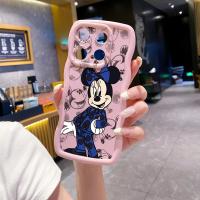 ราคา เข้ากันได้กับ MOTO G64 G54 G30 G14 G13 E13 G20 G10 แก้ว Mickey Minnie Wave Case Anti Drop Cover XBL (54505755946)