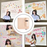 ราคา ✔Cutenery✔อุปกรณ์ประกอบฉากถ่ายภาพ การจัดปาร์ตี้ ตกแต่ง โคมไฟฉายภาพสุขสันต์วันเกิด (43323619138)