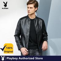 ราคา Playboy ฤดูใบไม้ร่วงผู้ชายเวอร์ชั่นเกาหลีของคอปกเบสบอลแบบบางลําลอง Joker เสื้อแจ็คเก็ตหนังหล่อ (27819268792)