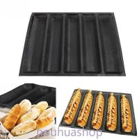 ราคา 5 Loaves French Bread Baguette Pan mold Non-Stick Wave Loaf Bake Baking Mould แช่แข็งแป้งซิลิโคนแม่พิมพ์ (28880390325)
