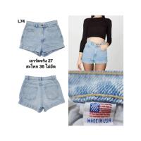 ราคา L74.เอววัดจริง 27 AMERICAN APPAREL VINTAGE SHORTS (24632583227)