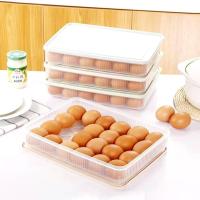 ราคา กล่องเก็บไข่ 24 ช่อง กล่องใส่ไข่ กล่องเก็บไข่พร้อมฝาปิดแช่ในตู้เย็นกล่องถนอมไข่ Egg 24pcs NO.H0420 (9342607348)