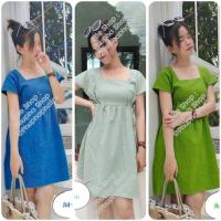 ราคา มินิเดรสเกาหลี มินิเดรสผ้าฝ้าย ผ้าฝ้ายเมืองเหนือ (24227628025)