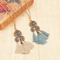 ราคา (พร้อมส่ง)สร้อยคอสไตล์โบฮีเมียน แบบชนเผ่า ประดับพู่ห้อย (12786834193)